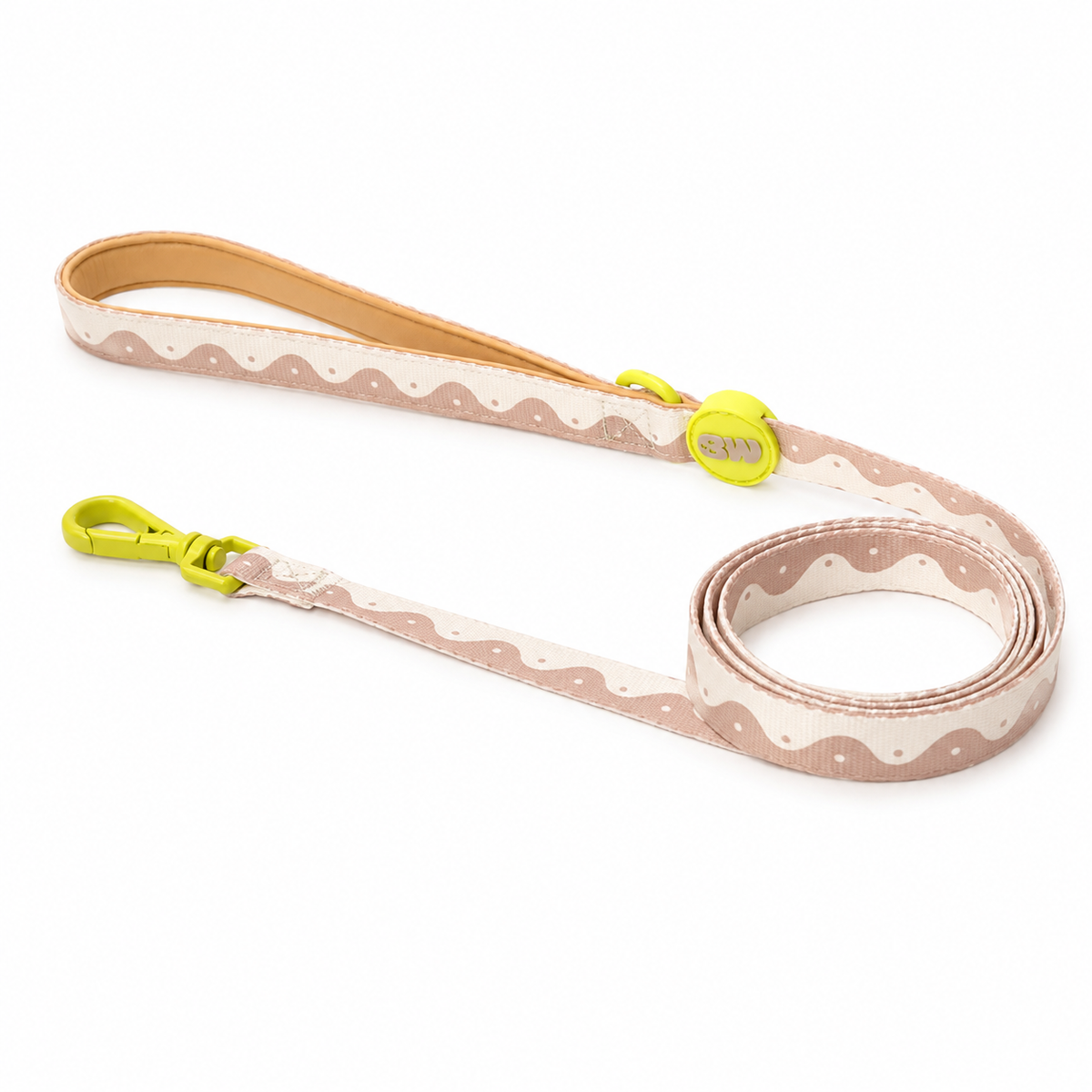 LEASH WAVY YIN YANG - BEIGE/LIME