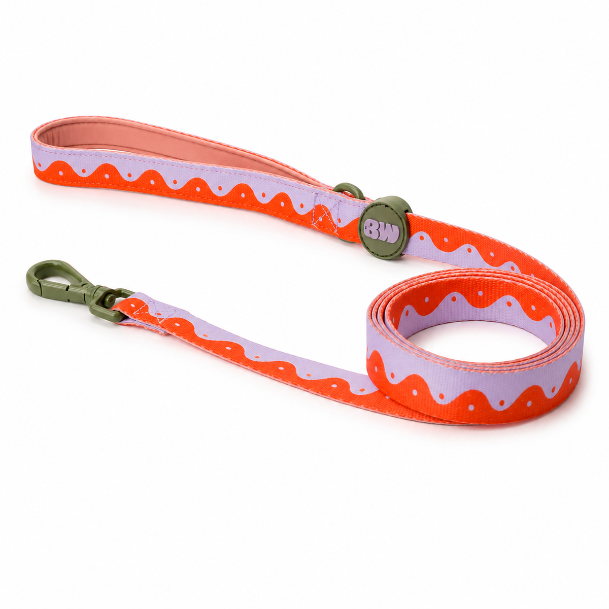 LEASH WAVY YIN YANG - ORANGE/LILAC